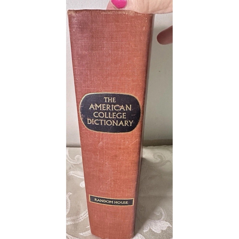 Vintage American College Dictionary 1960s Random House Decor Book